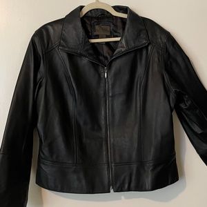 Uniform Woman by John Paul Richard Black Leather Jacket - 1X